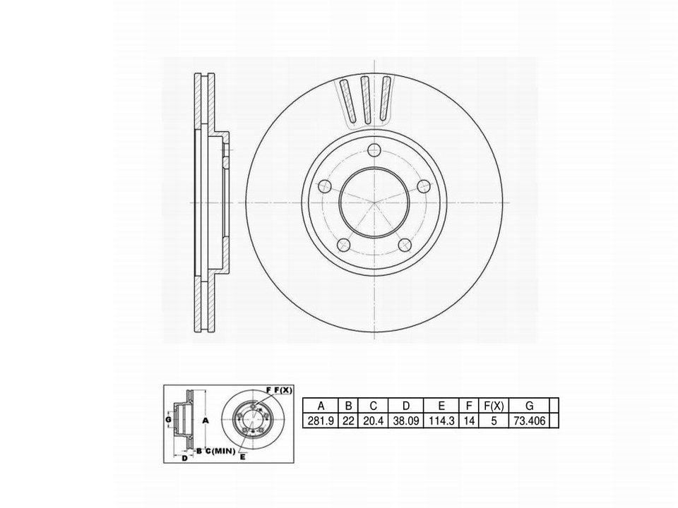 Winstop Brake Rotor, Front WS230915, Dodge Grand Caravan 1990-1987