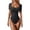 Black, variant on Fgnfyis Womens Jumpsuit Square Neck Ribbed Short Sleeve Stretchy Bodysuit Yoga Piece Rompers for Women Black M