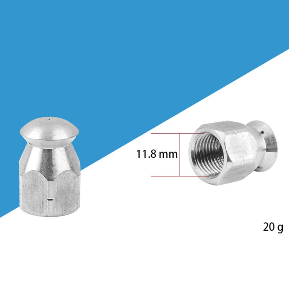 Leke High Pressure Cleaning Nozzle, for Round Head 1/4 inch Male