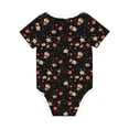 thumbnail image 2 of Daiia Red White Flowers Printed Unisex-Baby Short Sleeve Onesies Bodysuits Baby Climbing Clothes Soft and Comfortable Romper with Expandable Shoulder Design-18 Months, 2 of 8
