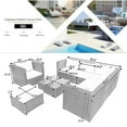 thumbnail image 5 of Clearance! Patio Furniture Sectional Sofa Set, 8 PCS Rattan Wicker Sofa Set, Premium All Weather Sofa Couch Conversation Set w/Glass Table and 14 Zippered Cushions for Deck Garden Backyard Poolside, 5 of 11