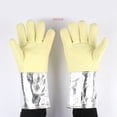 thumbnail image 4 of Guantes De Aislamiento Térmico, Guantes De Papel De Aluminio Palma Engrosada 1 Par Buena Protección Resistencia A La Temperatura De 500 Grados Celsius Absorción Del Sudor Para, 4 of 7