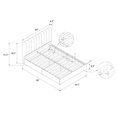 thumbnail image 6 of Novogratz Brittany Upholstered Bed, Full, Green Linen, 6 of 13