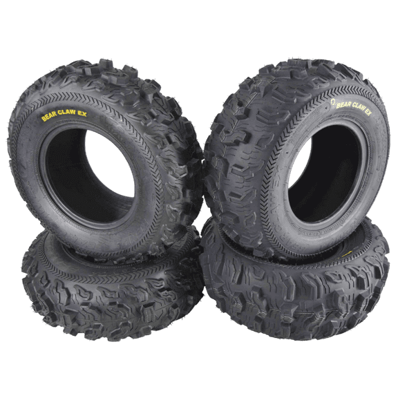 Kenda Bear Claw EX K573 24x8-11 Front 24x10-11 Rear 6 PLY ATV/UTV Utility Tires (4 Pack)