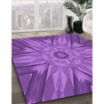 thumbnail image 3 of Ahgly Company Machine Washable Indoor Rectangle Transitional Heliotrope Purple Area Rugs, 2' x 4', 3 of 7