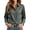 Army Green, variant on Women's Long Sleeve Hidden Button-Down Shirt – Classic Collared Solid Color Office Blouse for Work Commute and Casual Daily Wear