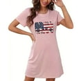 thumbnail image 4 of Birdeem Chemises de Nuit pour Femmes Chemise de Nuit Courte Surdimensionnée Mode Imprimé Poitrine Manches Courtes, 4 of 12