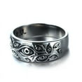 thumbnail image 2 of Unisex Stainless Steel Devil Eye Ring: Electroplated Alloy Fashion Jewelry for Any Occasion, 2 of 7