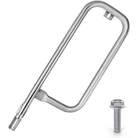 1 Pc 17 Inch 304 Stainless Steel Burner Tube for Weber Desktop Q Series Grill Models Q,Weber Q100 and Q120 (Before 2014),Weber Q1000 and Q1200 (Above 2014) Gas Grills (Silver)