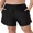 Black-Drawstring, variant on Charmo Plus Size Swim Shorts for Women High Waisted Board Shorts Tankini Swimsuit Bottom with Pockets