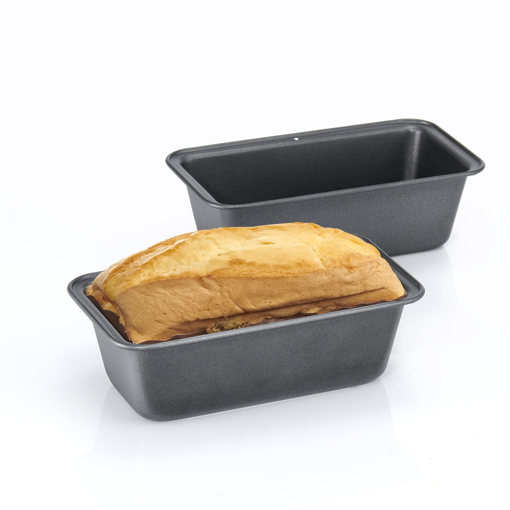 HONGBAKE Mini Loaf Pan for Baking Bread, 6 x 3.3 x 2 In Nonstick Small  Banana Bread Tins Set of 3, Tiny Carbon Steel Meatloaf Pan - Dark Grey