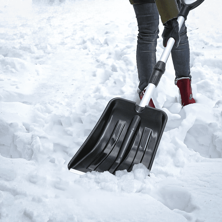Snow Shovel, 3 In 1 Large-Capacity Snow Removal Shovel 42.5 Inch Winter