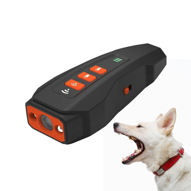 LUVCLS Dispositivo antiladridos ultrasónico, entrenador portátil para perros con luz LED variable щ◇ ■◇