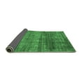 thumbnail image 2 of Ahgly Company Indoor Round Abstract Emerald Green Modern Area Rugs, 5' Round, 2 of 4