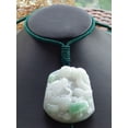 thumbnail image 2 of Certified Hand Carved Green 100% Natural Myanmar Burma A Jade jadeite Dragon Ruyi Pendant Necklace, 2 of 11