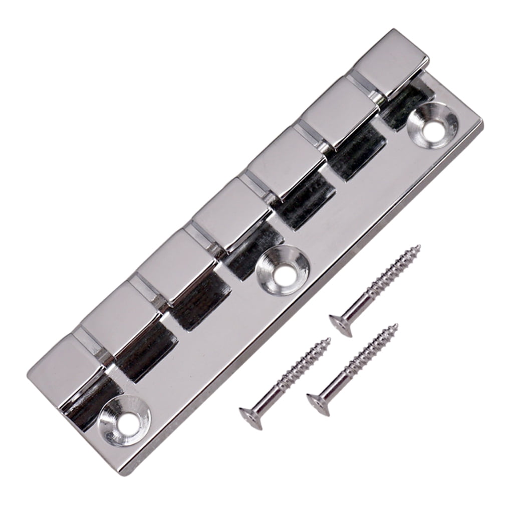 Dualoai 2 Pieces Silver Electric Guitar String Bridge for 6 String&12 String Guitar