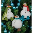thumbnail image 1 of Dimensions 476891 Simples Ornements Bonhommes de Neige Feutre Applique Kit-3 Po x 4 Po Lot de 3, 1 of 1
