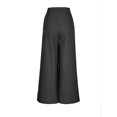 thumbnail image 6 of ShomPort Wide Leg Pants for Women Cotton Linen High Waist Dressy Palazzo Pants Summer Casual Long Pants with Pockets (X-Large, Black), 6 of 6
