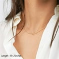 thumbnail image 4 of Turandoss Delicate 14K Gold Plated Stackable Y-Necklaces Set for Women Disc Pendant Adjustable Chain Layering Choker Jewelry Trendy Personalized Birthday Gifts for Women Girls, 4 of 8