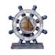 thumbnail image 3 of Escultura de timón de barco, timón náutico, figura de resina, estatua artesanal Azul, 3 of 9