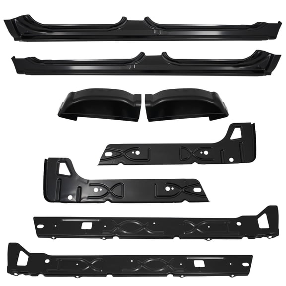 For Silverado Sierra 1500 01-07 Crew Cab Outer& Inner Rocker Panels& Cab Corner