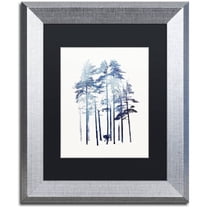 Trademark Fine Art 'Winter Wolf' Canvas Art by Robert Farkas, Black Matte, Silver Frame