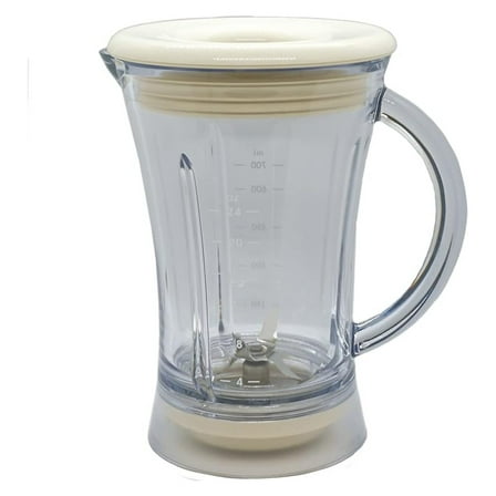 Margaritaville Blender Jar Replacement - 24 Oz Creme Plastic Assembly - 129908-000-000 - Fits DM3000 - Includes Lid, Jar, Blade & Collar