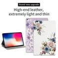 thumbnail image 5 of Case Fit for iPad 6th Gen 9.7" 2018/5th Gen 9.7" 2017/Pro 9.7" 2016, Lightweight Smart Shell Multi-angle Viewing Kickstand Cover with Flower Pattern, Auto Wake/Sleep Magnetic Case, Purple Magnolia, 5 of 6