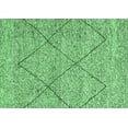 thumbnail image 1 of Ahgly Company Indoor Rectangle Abstract Emerald Green Modern Area Rugs, 2' x 3', 1 of 4