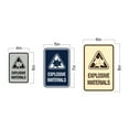 thumbnail image 5 of Signs ByLITA Portrait Round Explosive Materials Sign (Blue) - Large, 5 of 5