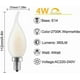 thumbnail image 2 of Led Bulb E14 With Dimmable Filament, Set Of 10 Bulbs Flame, 4 Watts Consumed Equivalence Incandescence, 2 of 5