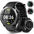 thumbnail image 1 of Smartwatch for Men, 1.39'' with Bluetooth Answer Make Calls/120+ Sport Mode/30-Day Standby, Rugged Smartwatch fits for Android and iPhone Devices Black, 1 of 7