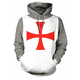 thumbnail image 1 of Sudadera con capucha de los caballeros templarios para hombre, chaqueta cruzada Medieval, suéter con estampado 3D completo, chándal de Carnaval, 1 of 4
