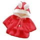 thumbnail image 1 of Abrigo De Invierno Para Niños Pequeños Chaquetas De Abrigo Para Niñas Chaquetas De Felpa De Color Sólido Orejas De Conejo Lindas Sudadera Con Capucha Abrigo Grueso Capa Roja Odeerbi LM103-3768, 1 of 5