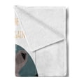 thumbnail image 2 of I Love You Soft Flannel Fleece Blanket, Bear and Fox in Love Counting Stars at Night Animal Birthday Print, Cozy Plush for Indoor and Outdoor Use, 50" x 70", Orange Slate Blue Grey, by Ambesonne, 2 of 5