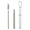 Sliver1, variant on Retractable Stainless Steel Straw with Keychain Cleaning Brush Case Portable Collapsible Metal Straw Set for Travel Cruise Ship Essentials