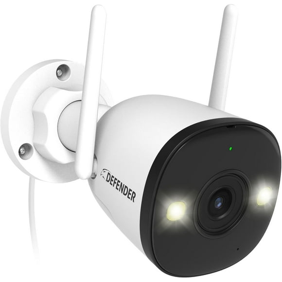 Defender AI Powered Guard Pro 4K 8MP WiFi 6, Plug & Play Outdoor Home Security Camera, Smart AI Human/Vehicle Detection, Bluetooth, Color Night Vision, Two-Way Talk, IP67 Rated, Security Camera