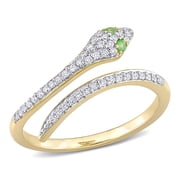 Everly Women's Tsavorite 10k Yellow Gold Ring