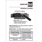 Dual Electronics XGPS150A Multipurpose Portable Universal Bluetooth GPS Receiver, Wide Area Augmentation System, Black, New