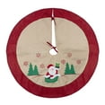 thumbnail image 2 of Northlight Santa Claus in Sleigh Embroidered Christmas Tree Skirt - 36", 2 of 4