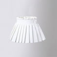 thumbnail image 2 of Godom Little Girls Flared Skort 2T-12T Elastic Pleated Tennis Skater Skirt with Built-in Shorts,White, 2 of 7