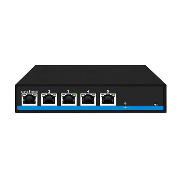 L2- D 2-port 10G Uplink SFP 5 Port 2.5G Rj45 PoE Ethernet Switch, Full 2.5G 5/8 Port PoE IEEE802.3af/at Network Switch