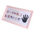 thumbnail image 4 of OUNONA 1Pack Baby Handprint Frame Pink PVC Growth Record Photo Frame for Infant 39x21in, 4 of 6