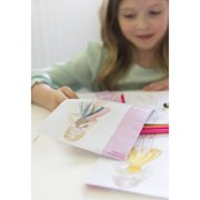 4M: KidzMaker: My Design Portfolio Fashion Studio - Design & Draw Outfits, Mix & Max Pattern Rubbing Plates, Travel Case, Arts & Craft Set, Kids 5+