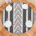 thumbnail image 2 of Large Diameter Bohemian Round Tablecloth, Colorful Floral Print with Elastic Hem, Fits Tables Up to 56 Inches for Parties, 2 of 7