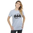 thumbnail image 2 of DC Comics Womens Batman Sketch Logo Cotton Boyfriend T-Shirt, 2 of 3