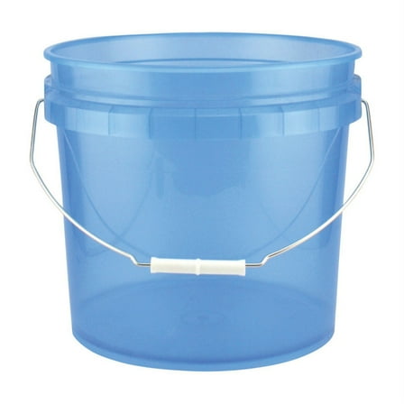 Leaktite Translucent Blue 3.5 gal Plastic Bucket