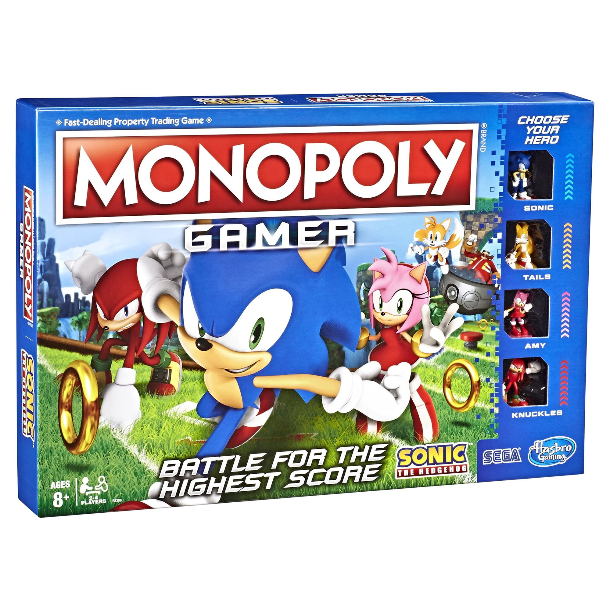 Monopoly Gamer Sonic The Hedgehog Edition Board Game 