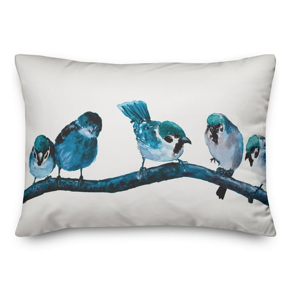 Creative Products Blue Birds on Branch 14x20 Indoor / Outdoor Pillow