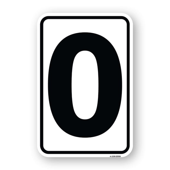 Sign with Letter O | 12" X 18" Heavy-Gauge Aluminum Rust Proof Parking Sign | Protect Your Business & Municipality | Made in The USA